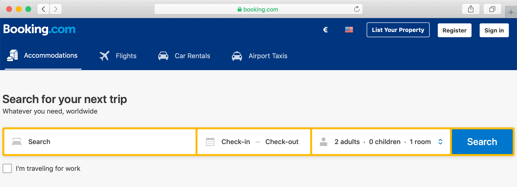 project: booking.com